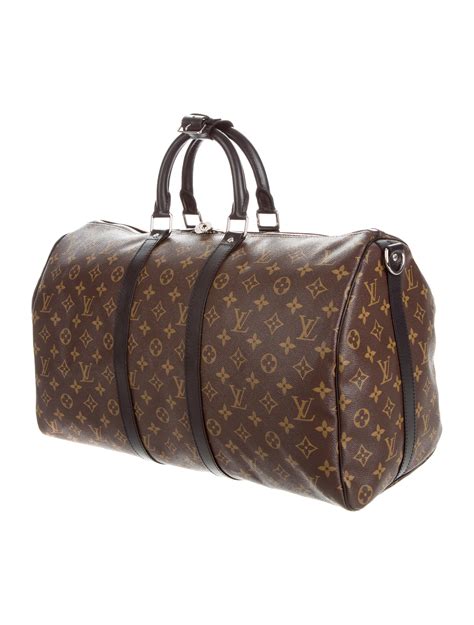 louis vuitton keepall 45 bandouliere in monogram macassar canvas|Louis Vuitton Keepall bandouliere bag.